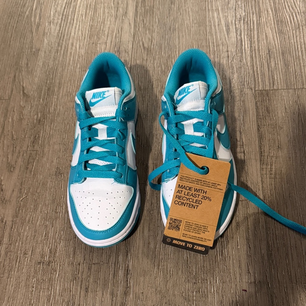 NEW WITH TAGS NWT | Nike Dunk Low | Nature Dusty Cactus  Blue | Women’s 5.5